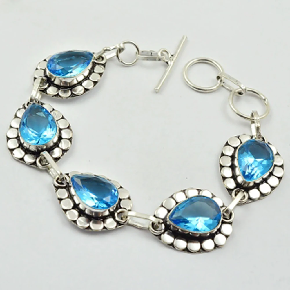 

Blue Topas Bracelet , 20.5 cm, B2818