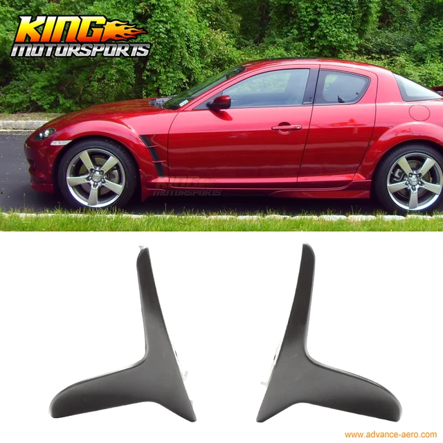 FOR 04 10 MAZDA RX8 FRONT MUD FLAP SPLASH GUARDS OE STYLE URETHANEin