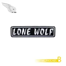 Вышитая нашивка для байкеров Lone wolf no club, независимая, крутая аппликация на заказ, ваш собственный текст, сделай сам, заплатка для одежды, жилет, куртка