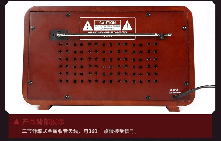Ретро деревянный радиоприемник 5 Вт* 2 мини HiFi настольные колонки тип указателя Bluetooth/AM/FM/USB/SD карты игры домашнее украшение