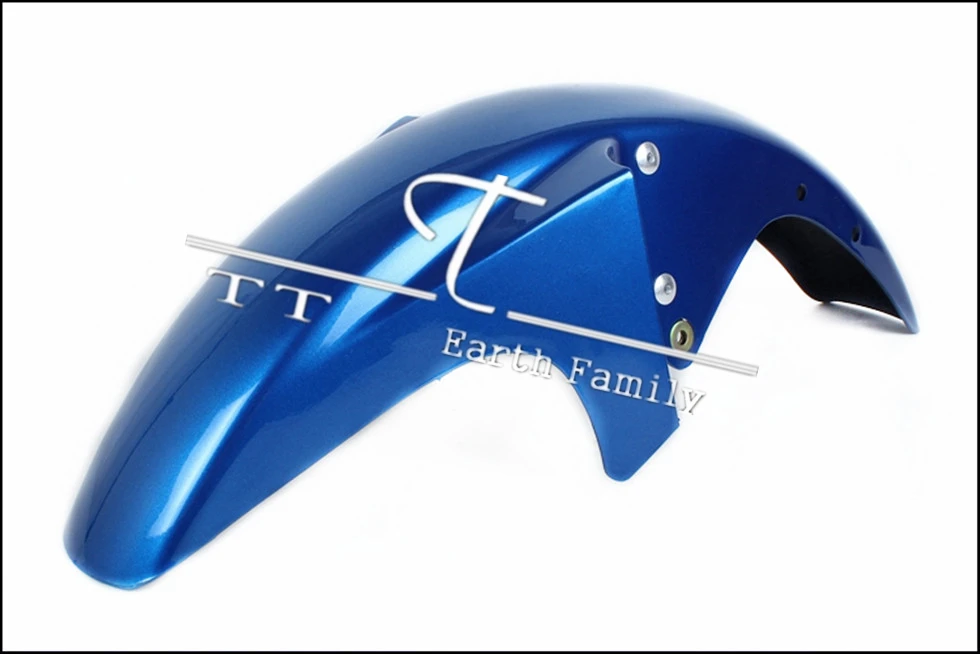 

1pc Crystal Blue Motorcycle Fairing Parts for Yamaha YBR125 JYM125 Front Fender Mudguard Cover