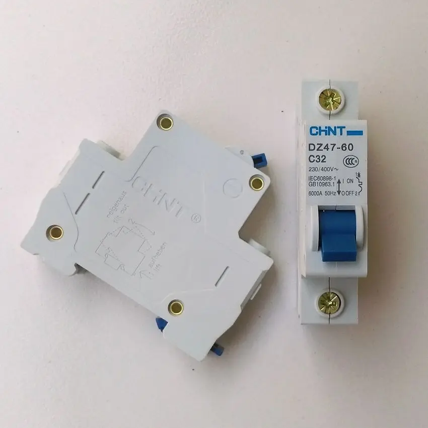 CHINT DZ47 60 C32 AC230/400 V 1 P 32A Номинальный ток полюсный миниатюрный автоматический