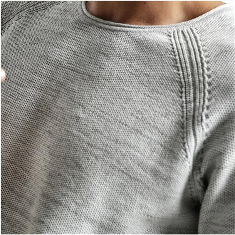 Весенний мужской свитер Slim Fit чистый хлопковый пуловер мужской вязаный свитер Мужская мода