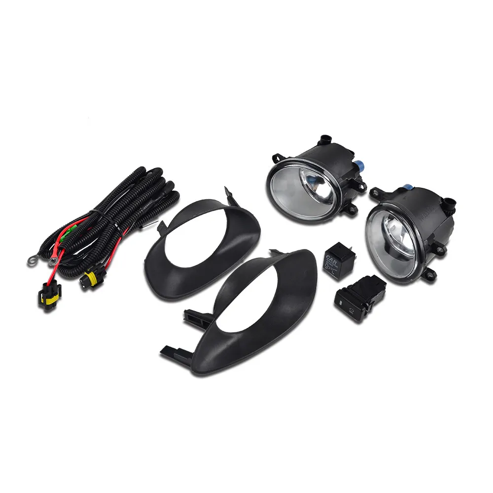 

Auto Front Bumper Fog Light Clear w/ Switch For Toyota Yaris Hatchback 2006 2007 2008 Car Fog Lamp Assembly Accessories Parts