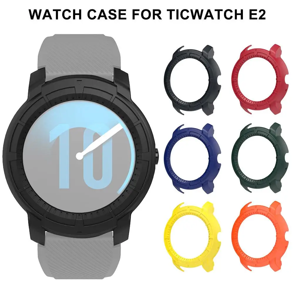 Циферблат Крышка запасной чехол для Ticwatch E2 Смарт часы Замена Брелок сигнализации для Mercedes Benz красочная рамка