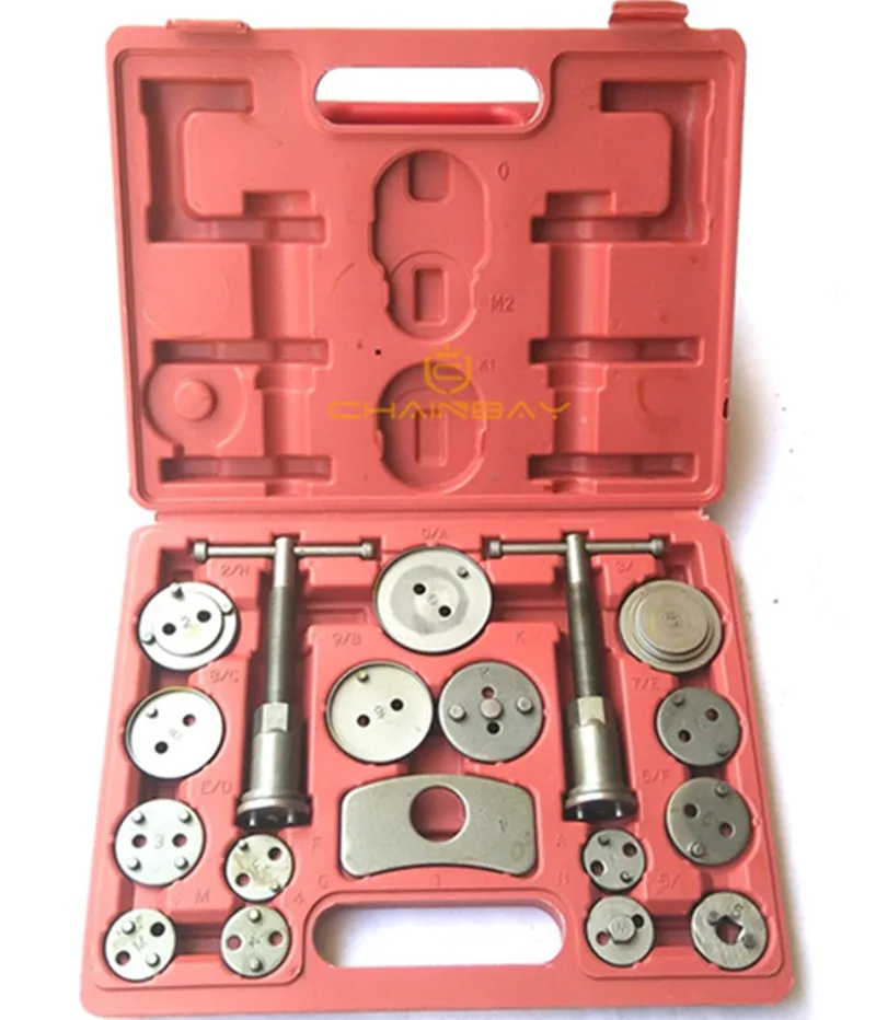18Pc Carbon Steel Car Disc Brake Caliper Wind Back Brake Piston Pad