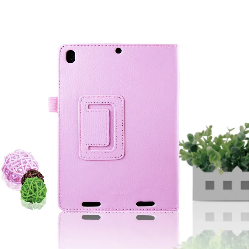 Личи из искусственной кожи чехол подставка Тонкий чехол для Xiaomi Mi Pad1 для Xiaomi Mi Pad 1 планшетный ПК чехол для Xiaomi Mi Pad 1 7,9 дюймов+ стилус - Цвет: Розовый