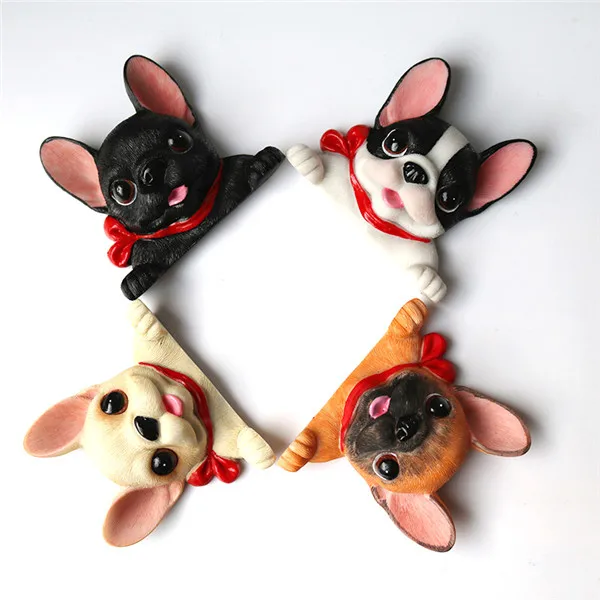French Bulldog cute puppy dogs resin switch stickers fridge magnets - 19