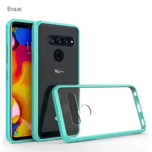 Прозрачный Акриловый чехол для телефона для LG V40 чехол противоударный Бампер Защитный чехол-гибрид из ТПУ Жесткий прозрачный чехол для LG V30/V40 ThinQ задняя крышка