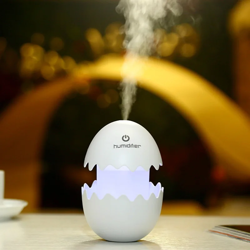 

100ml Egg Cartoon USB Mini Air Humidifier Cool Mist Aroma Air Humidifier Portable LED Light For Home Office