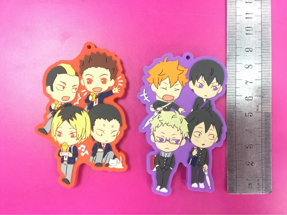 2pcs Set Anime Haikyuu Pvc Figure Hinata Kageyama Phone Strap 2pcs Set Anime Haikyuu Pvc Figure Hinata Kageyama Phone Strap