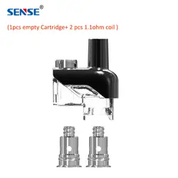 Оригинальный 1-3 шт. Sense Orbit TF Картридж Комплект 3 мл с 2 шт. repalcement 1.1ohm катушка подходит Sense Orbit Pod/Sense Orbit TF Pod