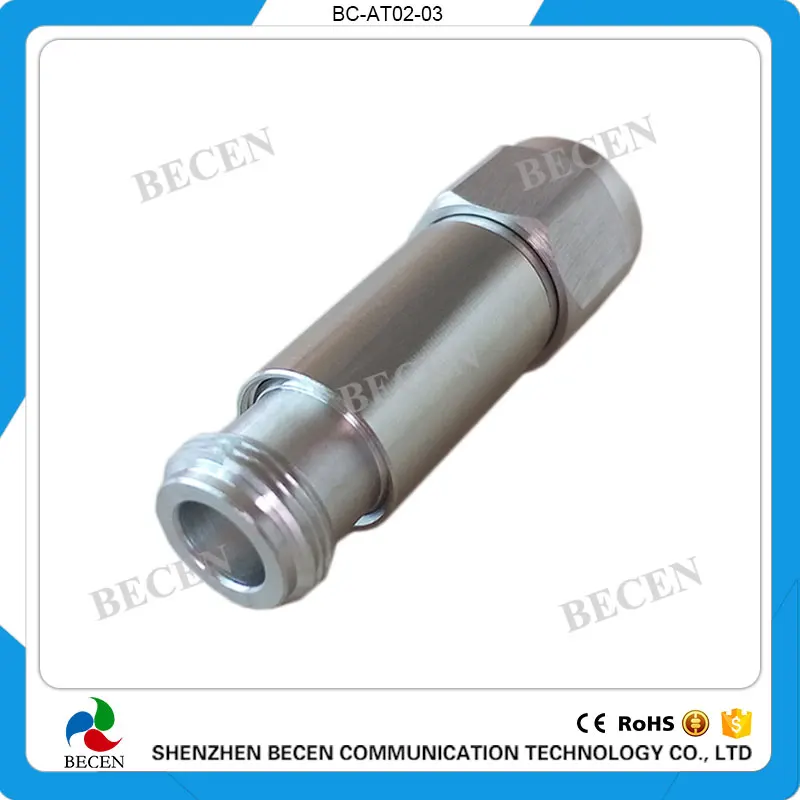 Beceb 2 Вт N-JK rf аттенюатор, DC-3GHz, 50ohm 1db, 2.db, 3db, 5db, 6db, 10db, 15db, 20,30, 40db