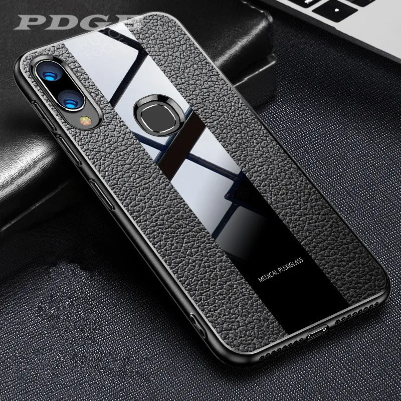 

PDGB Rugged TPU Case for Huawei P20 P30 Lite Mate 10 20 Pro Nova 3 4 3i 3e 4e Porsche Case Cover Leather Pattern Business Shell