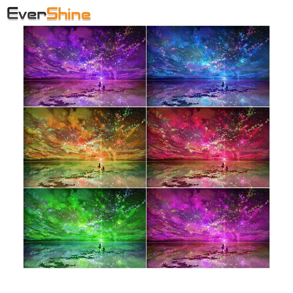 

EverShine Diamond Painting Cross Stitch Landscape Diy Diamond Embroidery Rhinestones for Needlework Home Decor
