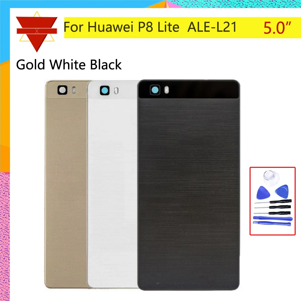 5 0 &quotдля Huawei P8 lite ALE L21 корпус батарейный отсек задняя крышка чехол дверь Шасси