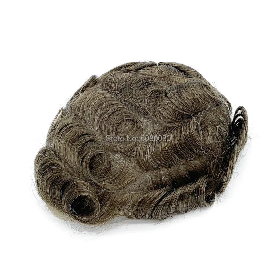 hairpiece toupee natural hairline full swiss lace base blonde color toupee