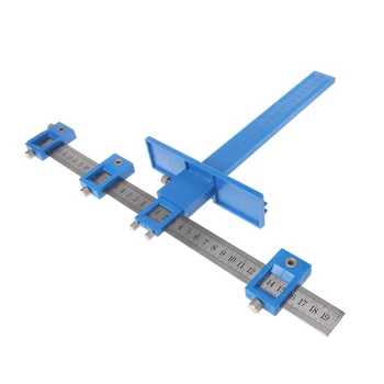 

Punch Locator Drill Guide Woodworking Drilling Dowelling Hole Saw Adjustable