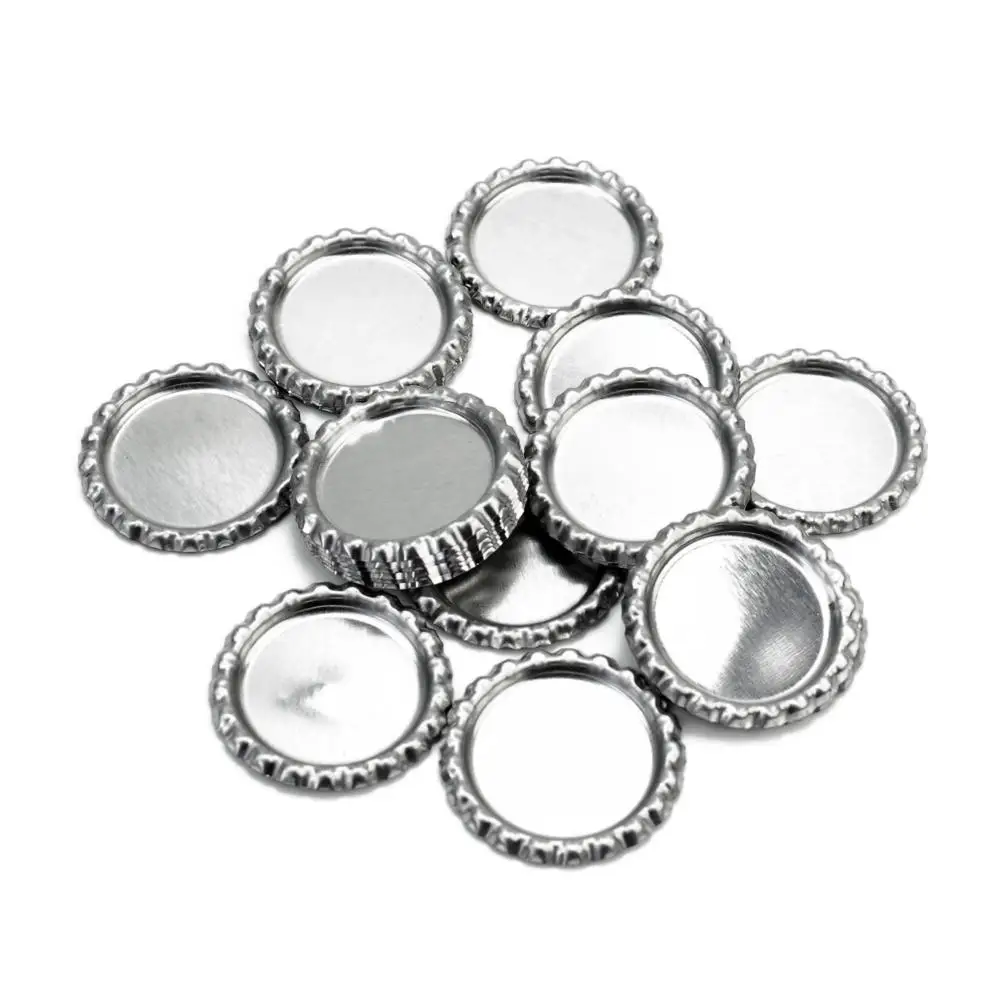 20x Bottle Caps Silver Bottle Caps DIY Wine Cork DIY Art For Necklaces