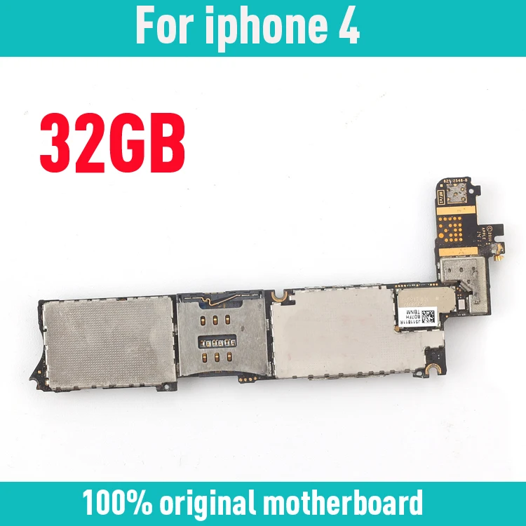 

100% Original unlocked for iphone 4 Motherboard with IOS System,32gb for iphone 4 4G Logic boards with Full Chips