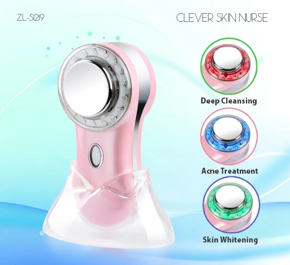 

Multifunction Phototherapy ultrasonic face cleaning Iontophoresis Deep clean pores facial machine rejuvenation Facial Care