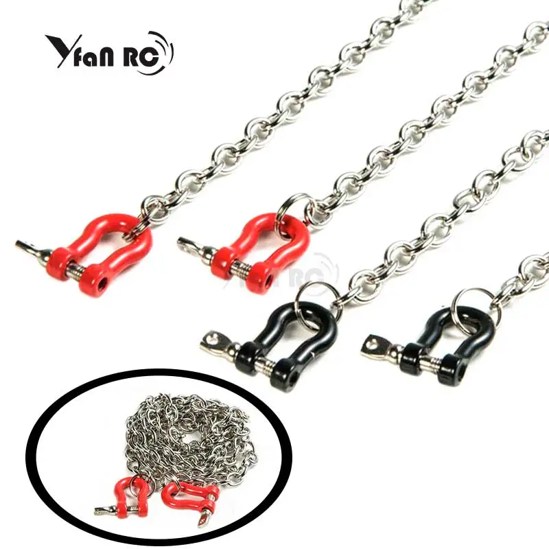

1:10 Simulation Accessories RC 4WD Climb Car Axial SCX10 D90 TAMIYA CC01 TF2 Revoke iron chain Red T