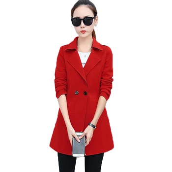 

S-4XL women spring autumn slim jacket women fashion loose long coat 2019 Korean version of the large size casual women's jacket