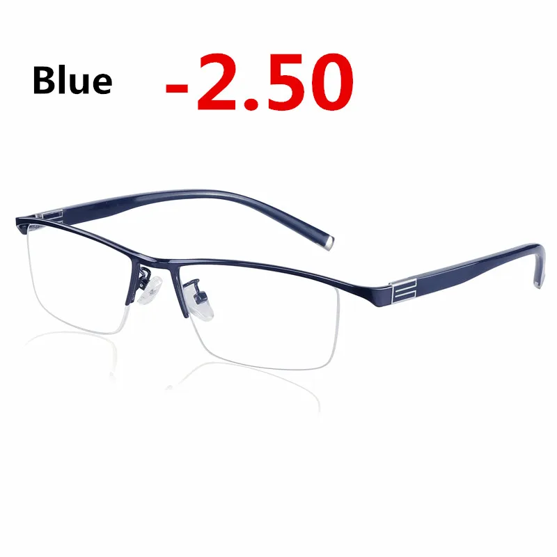 blue-250 Новая мужская оправа для очков, меняющая цвет, линзы для близорукости, оправа для очков - Цвет оправы: blue-250
