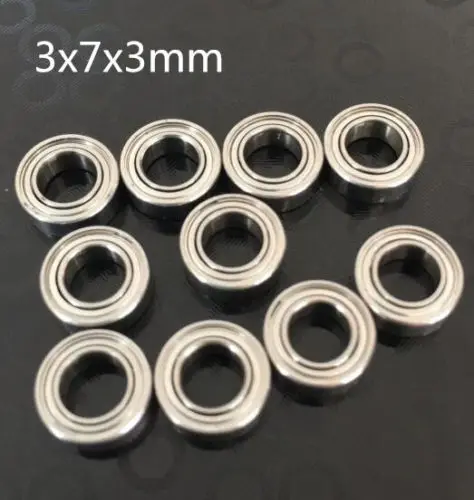 10pcs 683zz 3x7x3mm Open Miniature Bearings ball Mini Hand Bearing Spinner ~