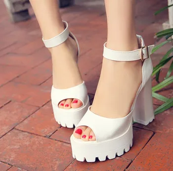 

Big Size 34- 43 Sandals Ladies Platforms lady Fashion Dress Shoes Sexy High Heel Shoes Women Pumps 185