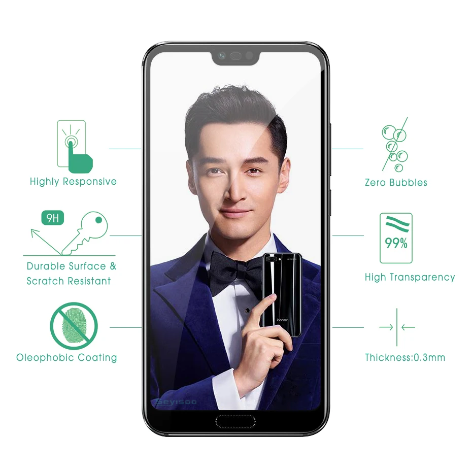 Seyisoo Brand Tempered Glass For Huawei Honor 10 (2)