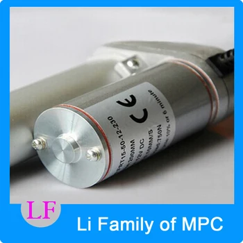 

12V DC Motor 10mm/s=0.4inch/s speed 750N=75KG=165LBS lift 100mm=4inch Stroke Electric Linear Actuators Waterproof DC Motor