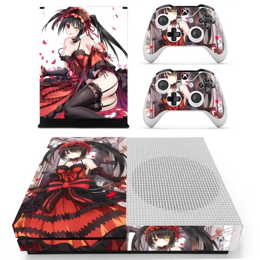 Anime girl Full Body Film Protector Skin Sticker For XBOX One S Anime girl Full Body Film Protector Skin Sticker For XBOX One S