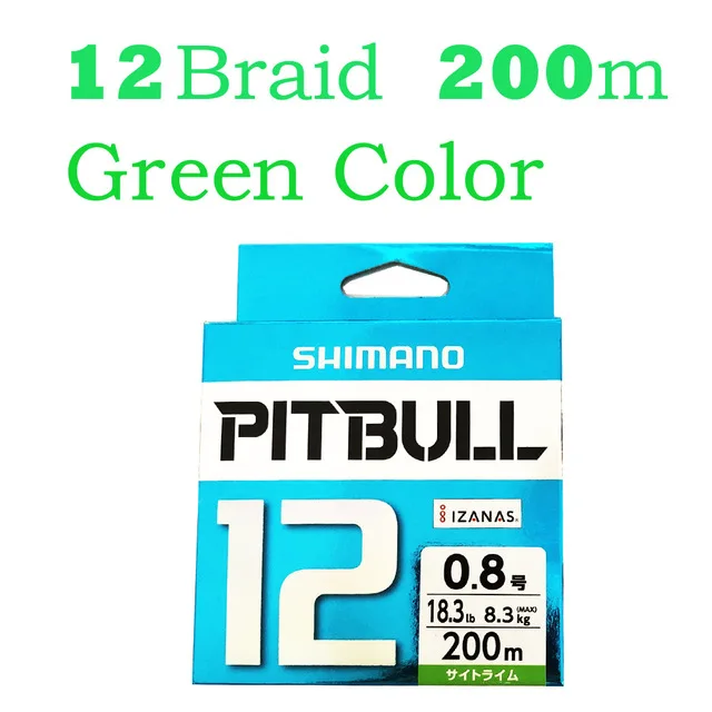 Сделано в Японии Новинка SHIMANO PITBULL X4 X8 X12 зеленый синий цвет TANATORU X4 многоцветная плетеная леска - Цвет: Лиловый