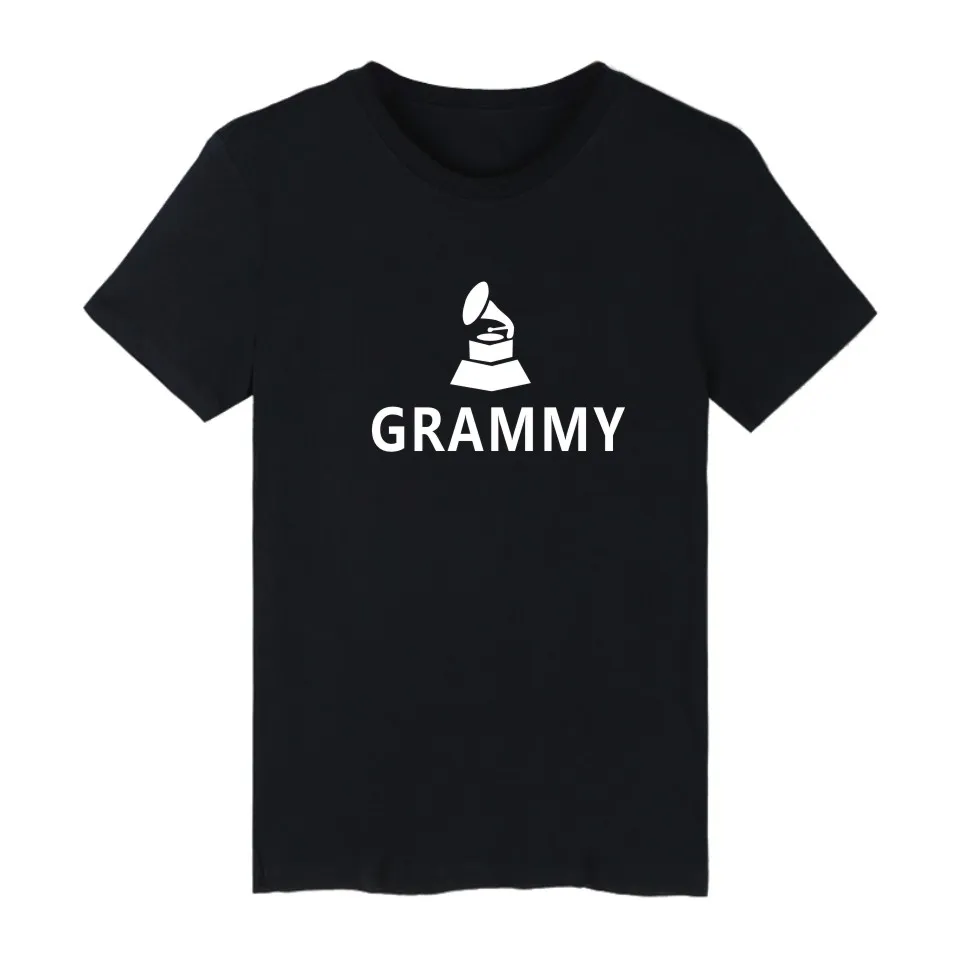 LUCKYFRIDAYF Grammy Awards модные футболки с круглым вырезом мужские и женские Топы