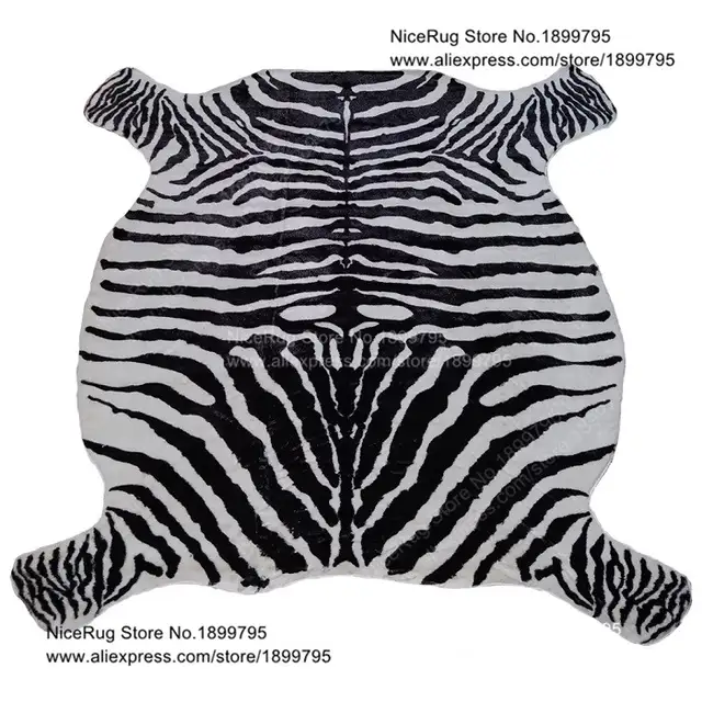 Us 986 32 Di Sconto2 Pezzo Di Prezzi Allingrosso Nero Della Pelle Bovina Tappeto Mucca Tappeto Stampato Per La Casa Faux Pelle Zerbino Imitazione