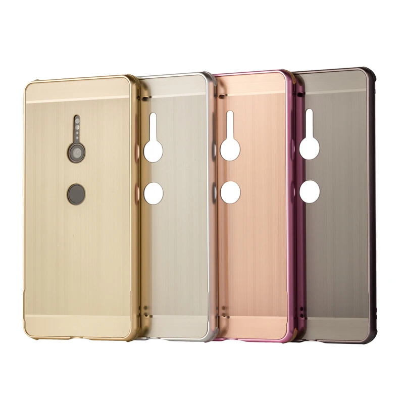 

Luxury Shockproof Aluminum Bumper For Sony Xperia XZ2 Case Brushed Metal Hard PC Cover For Sony Xperia XZ2 Case for Sony XZ2