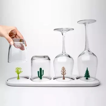 

Creativity Glass Cup draining rack Wine glasses Cup Stand Home party Decor Environmental protection Home Kitchen Suppl