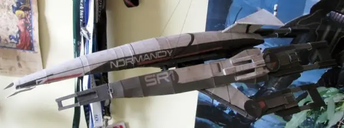 Mass Effect SSV Нормандия космический корабль 3D бумажная модель DIY