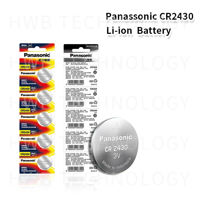 Новинка оригинальный кнопочный аккумулятор Panasonic CR2430 3V CR 2430 автомобильный пульт