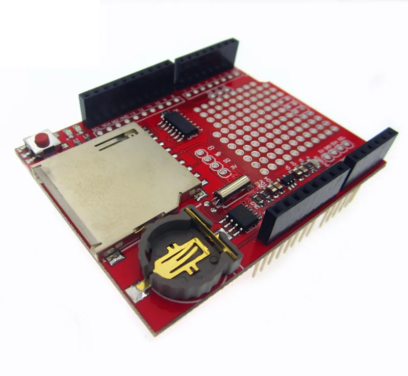 10 Pz Registratore Data Logger Modulo Xd-Logging Scudo V1.0 Uno Sd Card Hot (Non Include La Batteria)