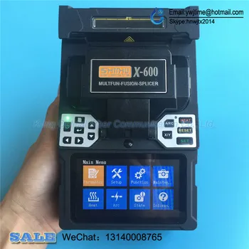 

DHL Free Shipping FTTX FTTH portable optical fiber splicer X-600 Optical fiber welding machine