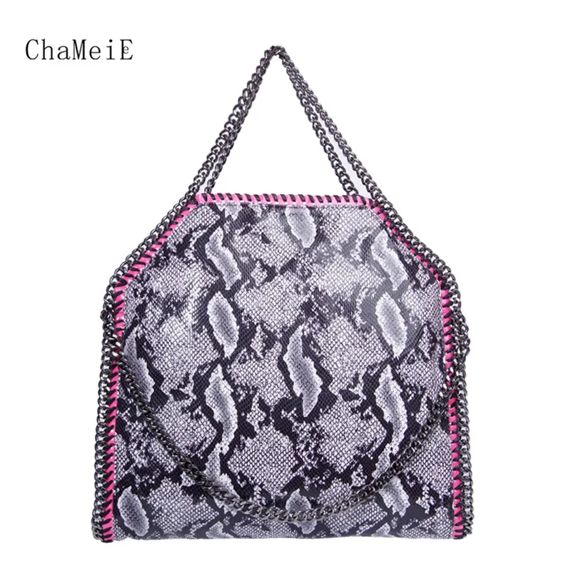 Koop Nieuwste Vrouwen 3 Kettingen Handtas Beroemde Merk Designer Klassieke Stijl Schoudertas PVC Grote Vrouwelijke Bakken Bolsa Sac 37 cm