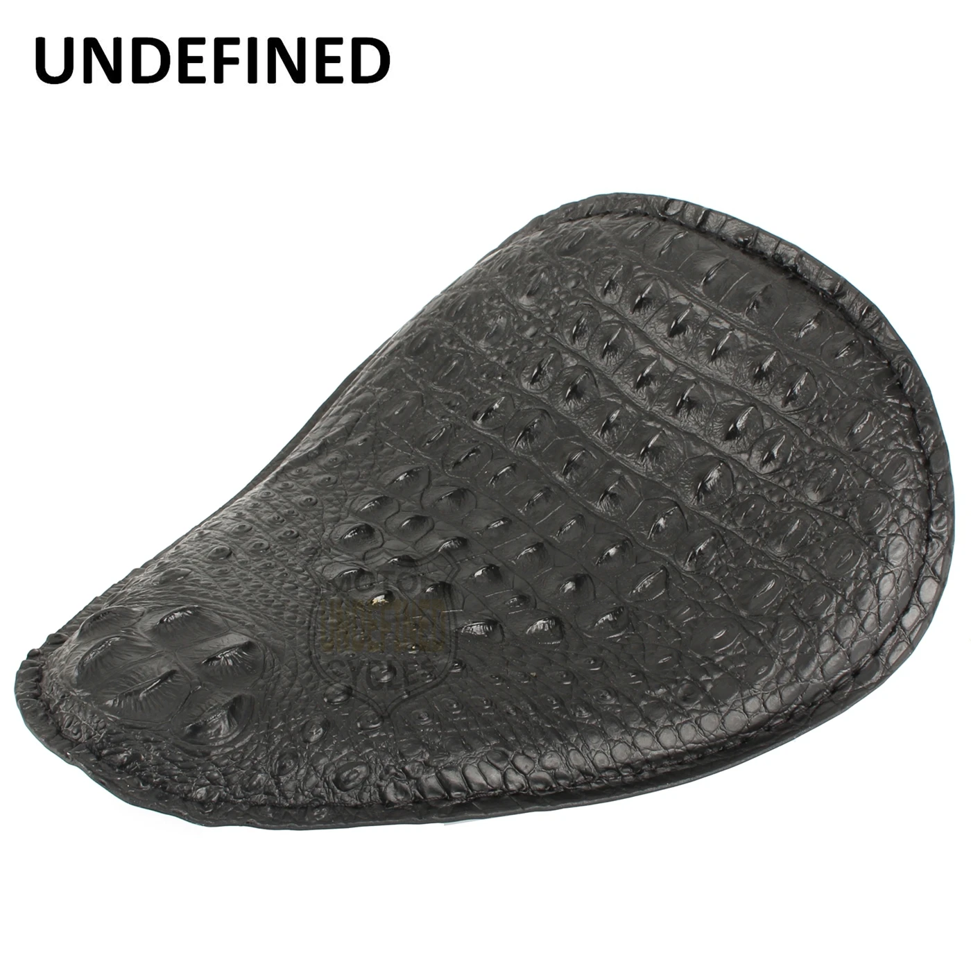 Motocross Accessories Universal Black Alligator Emboss Leather Vintage SOLO Driver Seat For