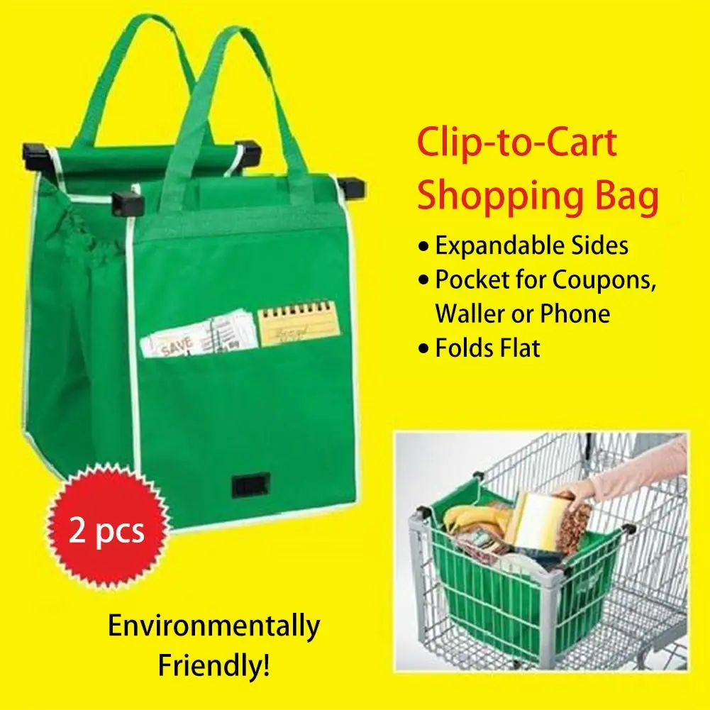 Reusable Grocery Tote Bags Collapsible Green Shopping Bags Non Woven
