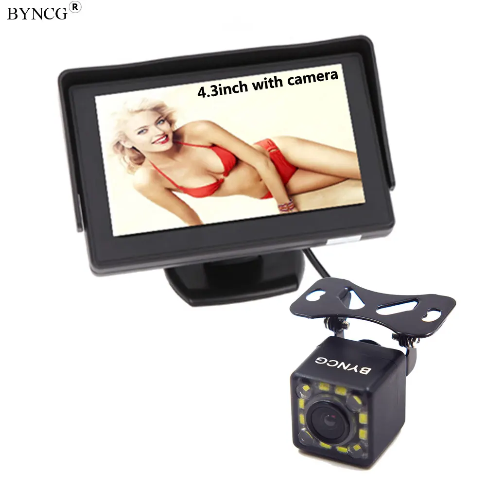 

Rear View Camera LED Night Vision Car Rearview Reversing Camera Parking Backup Monitor System + 4.3 inch Color LCD Car Monitor
