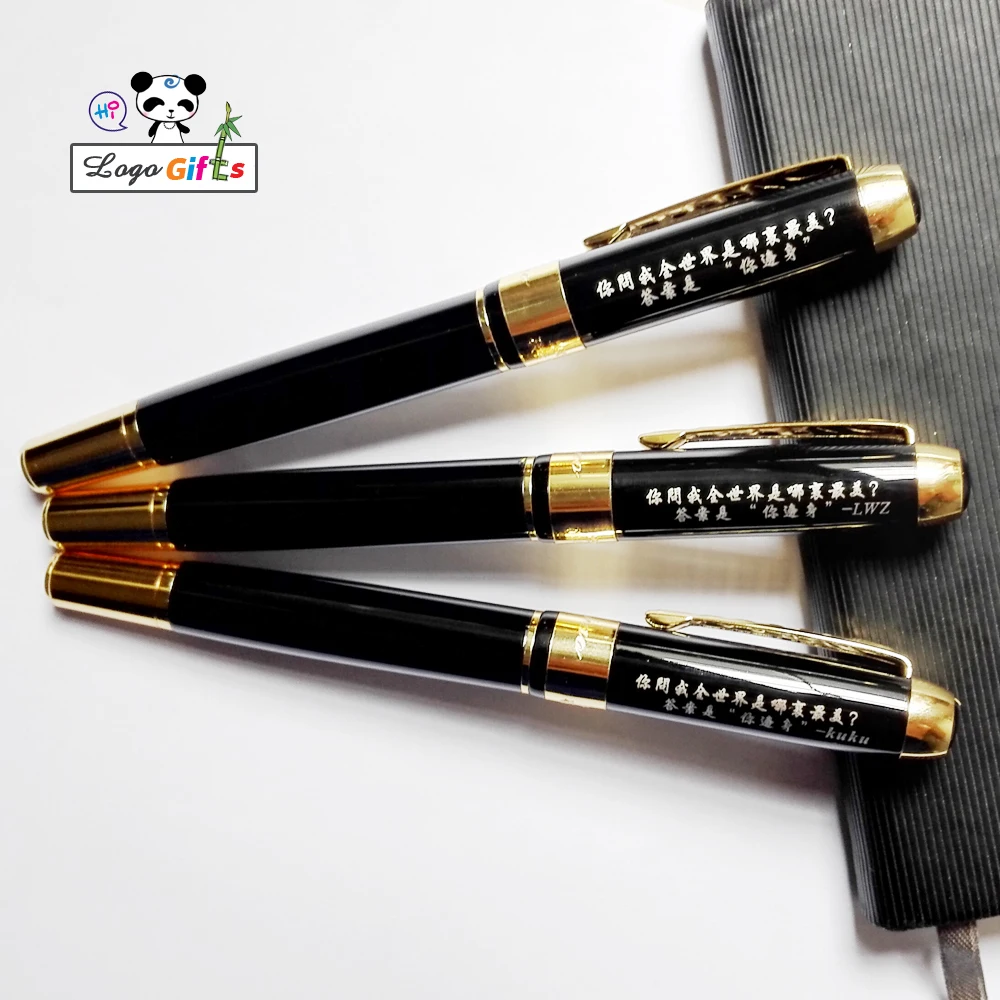 Classical ball pen/Fountain pen custom personalized with your name text Unique office gel pen ship with gift pouch