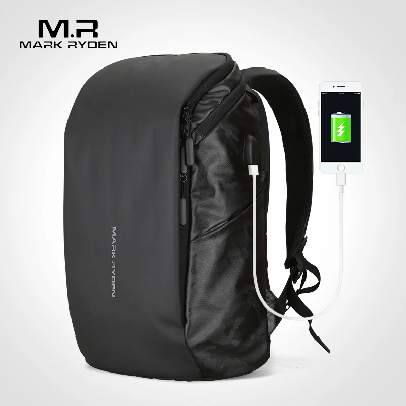 Mark Ryden recarga USB hombre Mochila de gran capacidad para computadora portátil de 15,6 pulgadas hombre chico de la bolsa de viaje Mochila Mark Ryden recarga USB hombre Mochila de gran capacidad para computadora portátil de 15,6 pulgadas hombre chico de la bolsa de viaje Mochila