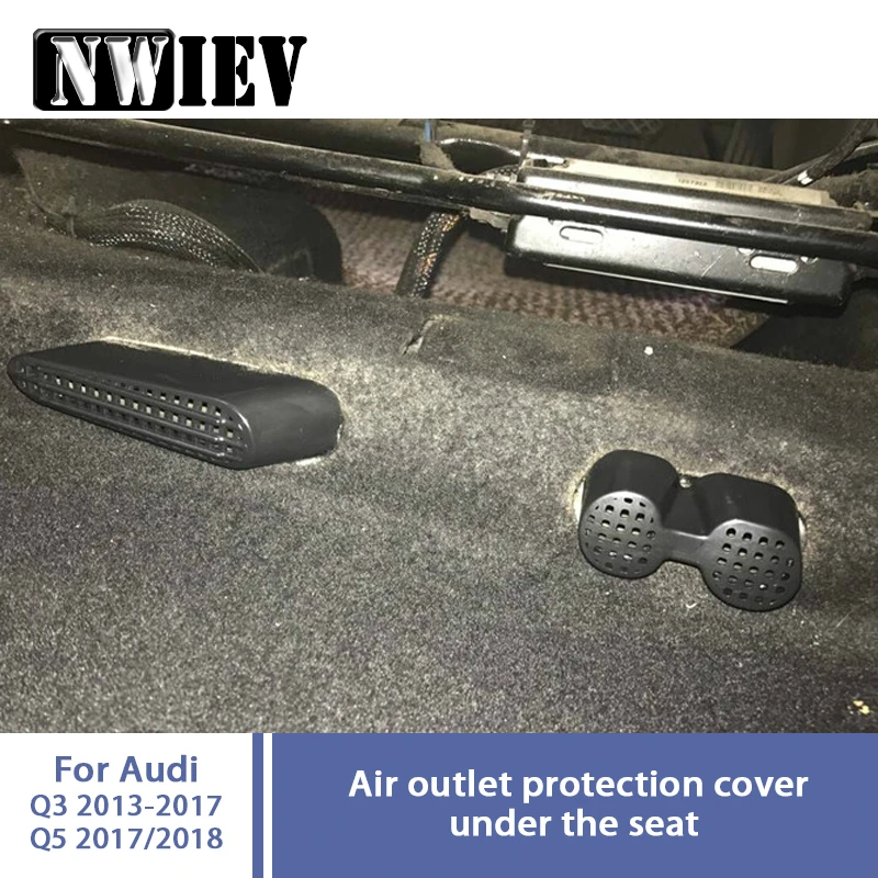 Nwiev 1set Car Under Seat Air Conditioner Air Outlet Duct