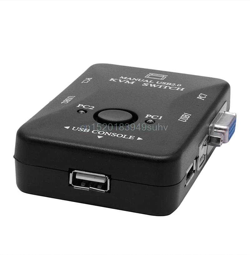 Руководство 2 Порты и разъёмы USB 2,0 kvm-коммутатор VGA Box для 2 шт. принтер Мышь клавиатура Монитор